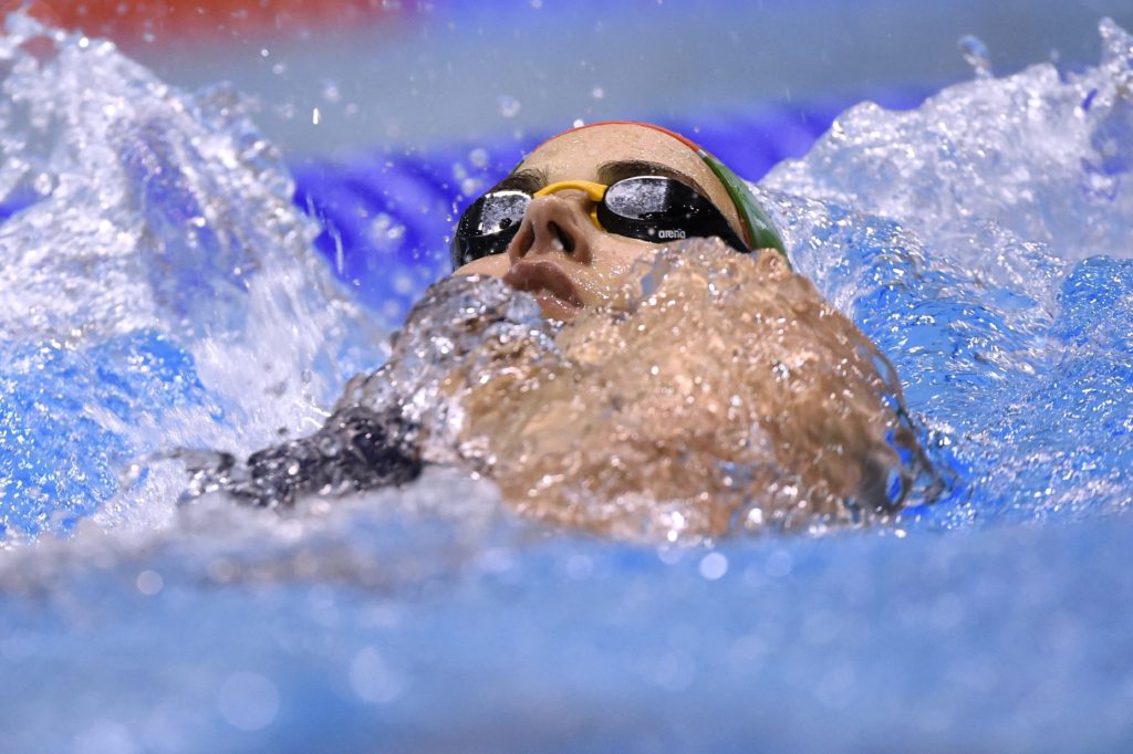 Gyõr, 2016. július 16. Jakabos Zsuzsanna úszó edz a gyõri Aqua Sportközpontban 2016. július 14-én. A sportoló 200 és 400 méteres vegyesúszásban, valamint a 4x200 méteres gyorsváltóban indul a riói olimpián. MTI Fotó: Kovács Tamás